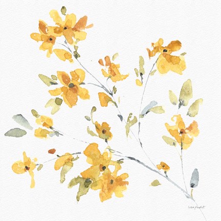 Framed Happy Yellow 05A Print