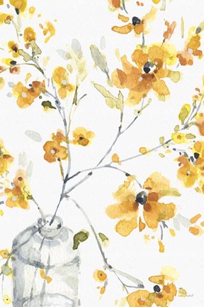 Framed Happy Yellow 06A Print