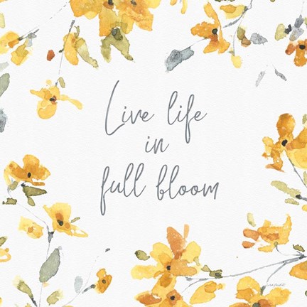 Framed Happy Yellow 19A Print