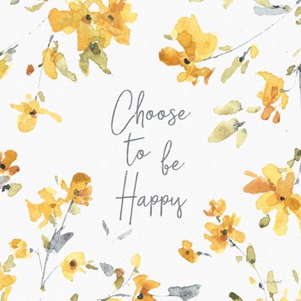 Framed Happy Yellow 20A Print