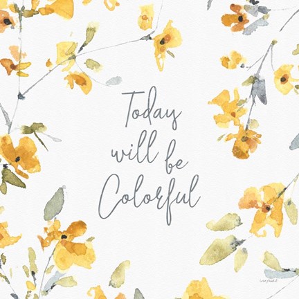 Framed Happy Yellow 21A Print