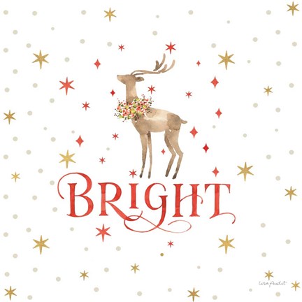 Framed Merry &amp; Bright 10 Print