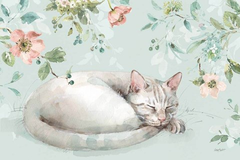 Framed Mint Crush 15 on Mint Landscape Print