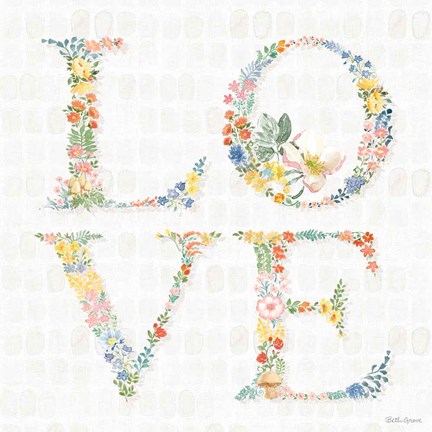 Framed Gardenscape IX Print