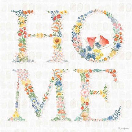 Framed Gardenscape VIII Print