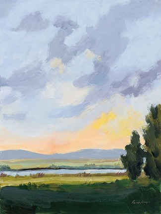 Framed Evening Skies III Print