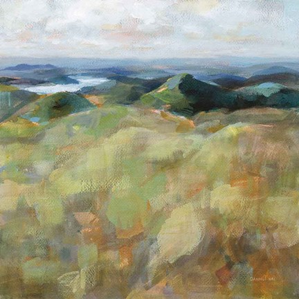 Framed Above the Lakes Crop Print