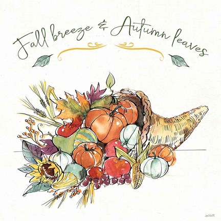 Framed Country Harvest IV Print