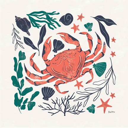 Framed Coastal Reef II Print