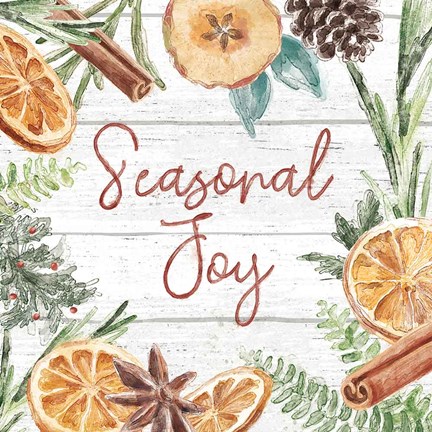 Framed Seasonal Market V Print