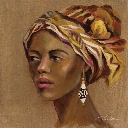 Framed African Beauty II Print