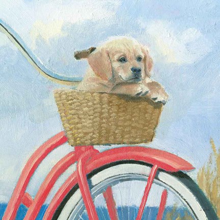 Framed Beach Ride V Print