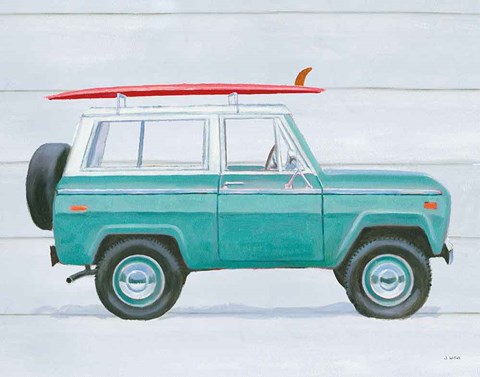 Framed Beach Ride VII Print