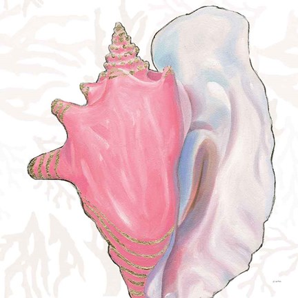 Framed Shimmering Shells XII Print