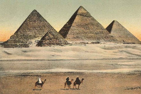 Framed Cairo Pyramids Print