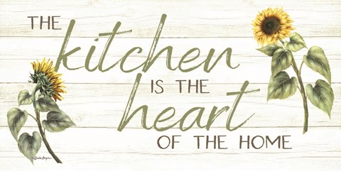 Framed Kitchen is the Heart of the Home Print