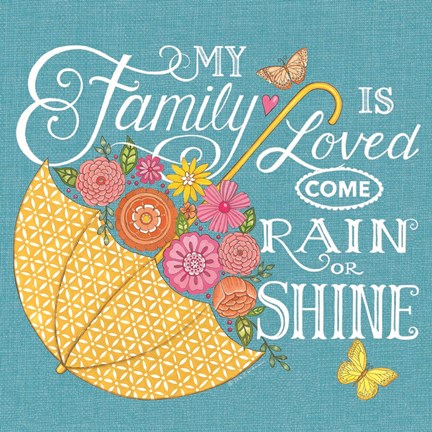 Framed My Family is Loved Print