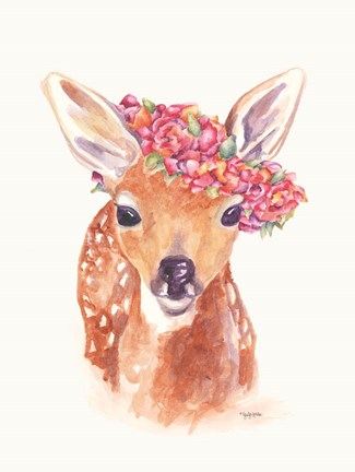 Framed Sweet Fawn Print