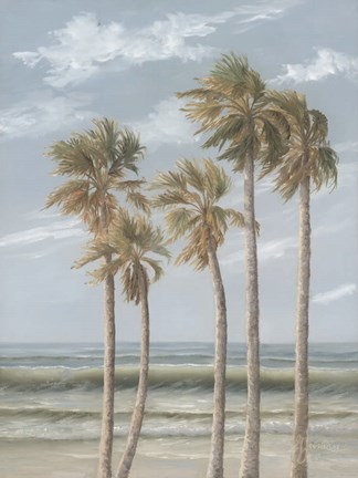 Framed Wind in the Palms Print