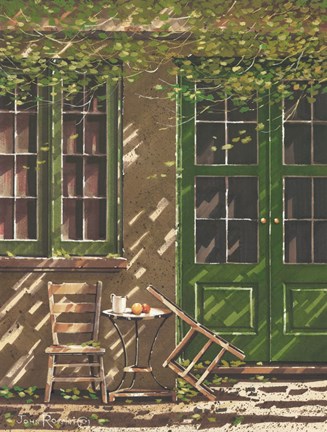 Framed Cafe Seating Print