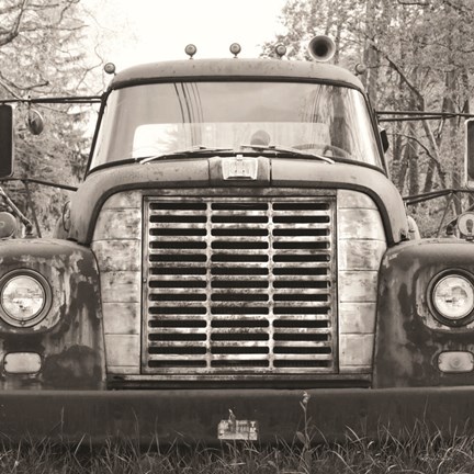 Framed Retired Truck II Print