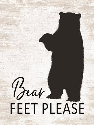 Framed Bear Feet Please Print