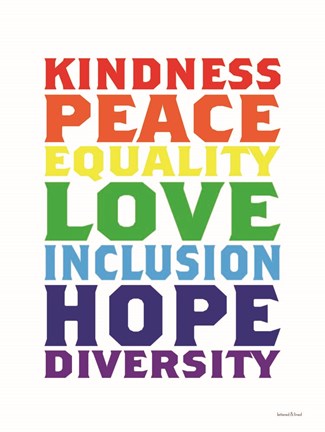 Framed Rainbow Equality Print