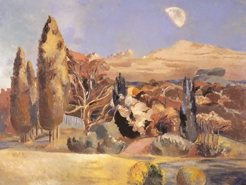 Framed Daytime Moon Print