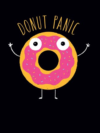 Framed Donut Panic Print