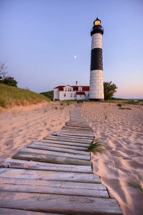 Framed Big Sable Point Lighthouse Print