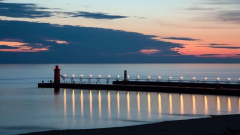 Framed South Haven Michigan Lighthouse Print