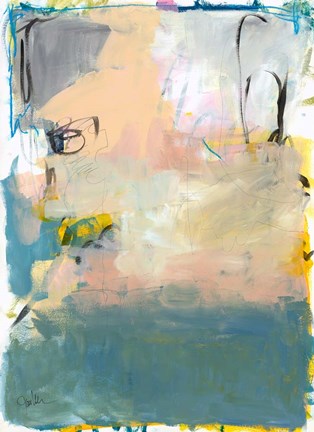 Framed Blue Fade No. 1 Print