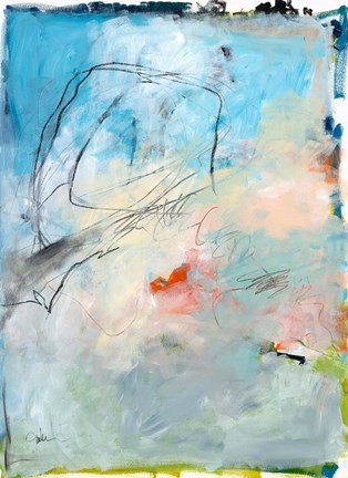 Framed Blue Fade No. 2 Print