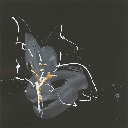 Framed Modern Flower I Print