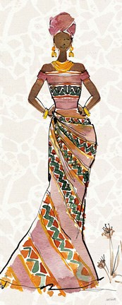 Framed African Flair X No Vase Print