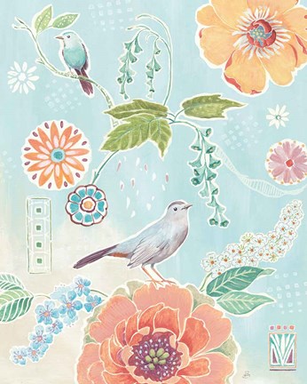 Framed Happy Meadow VII Print