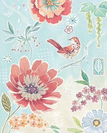 Framed Happy Meadow VI Print