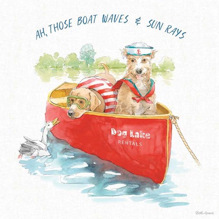 Framed Summer Fun I Print