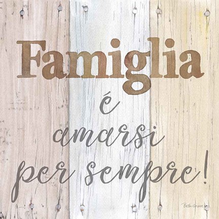 Framed Farmhouse V Italian Print