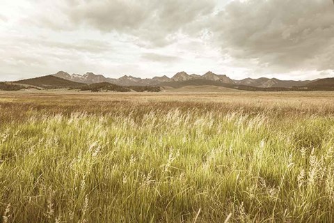 Framed Sawtooth Mountains Idaho II Print