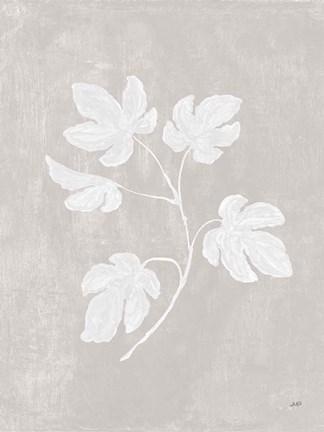 Framed Botanical Study III Neutral Crop Print