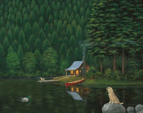 Framed Happy Place II Print