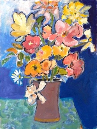 Framed Table Blooms Print