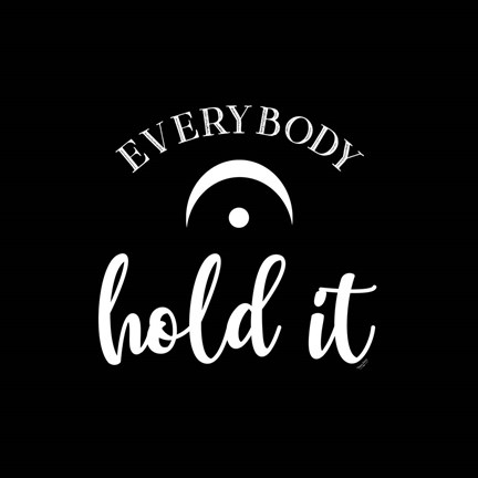 Framed Moved by Music black IV-Hold it Print