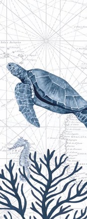 Framed Deep Blue Sea XIXA Print