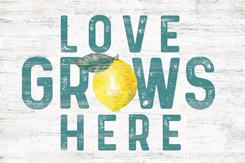 Framed Happy Thoughts II on White Print