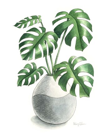Framed Potted Exotics II Print