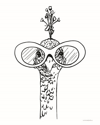 Framed Little Peacocky I Print