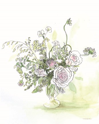 Framed Rise and Rose Print