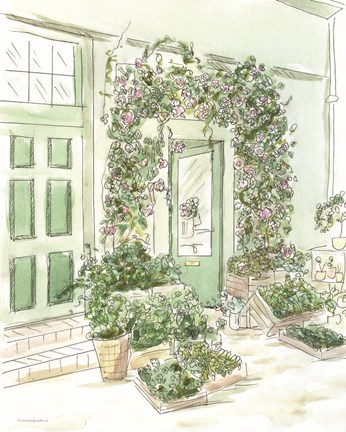 Framed All the Green Things Print